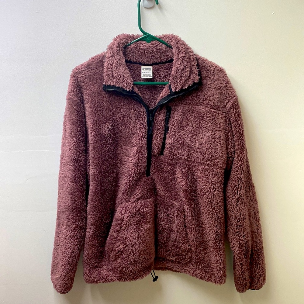 VS PINK plush pullover lavender